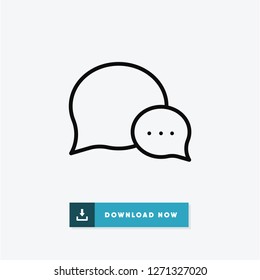 Conversation vector icon