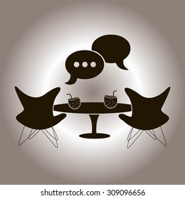 conversation vector icon