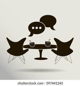 conversation vector icon