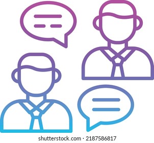 Conversation vector icon. Can be used for printing, mobile and web applications.