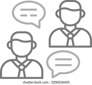 Conversation vector icon. Can be used for printing, mobile and web applications.