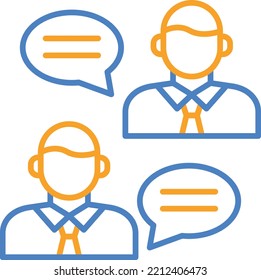 Conversation vector icon. Can be used for printing, mobile and web applications.