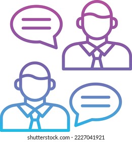 Conversation vector icon. Can be used for printing, mobile and web applications.