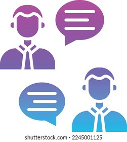 Conversation vector icon. Can be used for printing, mobile and web applications.
