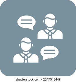 Icono de vector de conversación. Se puede usar para imprimir, móviles y aplicaciones web.
