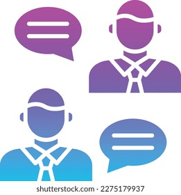 Conversation vector icon. Can be used for printing, mobile and web applications.
