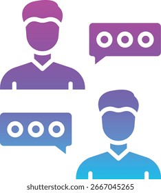 Vektorsymbol für Unterhaltungen. Kann für Druck-, Mobil- und Web-Anwendungen verwendet werden.