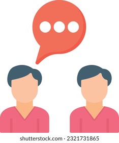 Conversation Vector Icon Flat Style