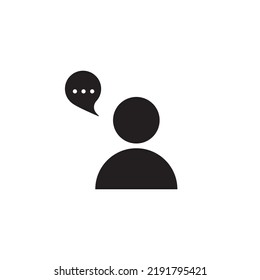 conversation vector icon illustration symbol design