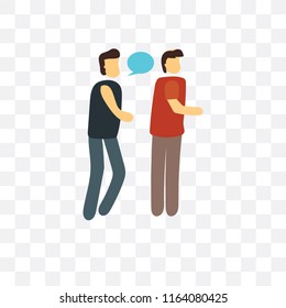 Conversation vector icon isolated on transparent background, Conversation logo concept
