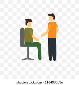 Conversation vector icon isolated on transparent background, Conversation logo concept