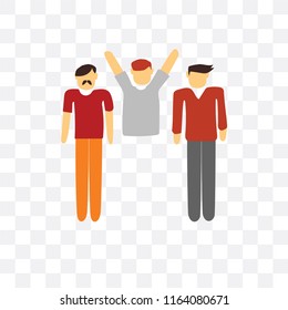 Conversation vector icon isolated on transparent background, Conversation logo concept