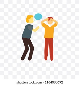 Conversation vector icon isolated on transparent background, Conversation logo concept