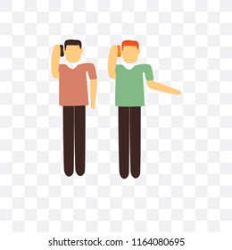 Conversation vector icon isolated on transparent background, Conversation logo concept