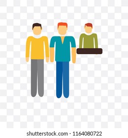 Conversation vector icon isolated on transparent background, Conversation logo concept