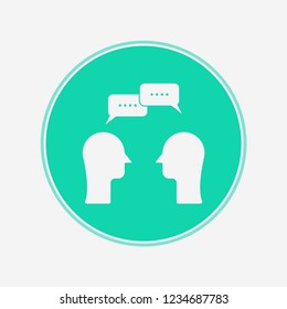 Conversation vector icon sign symbol