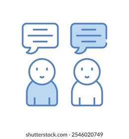 Ilustração de stock de ícone de vetor de conversação