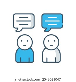 Ilustração de stock de ícone de vetor de conversação