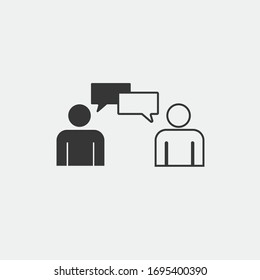 conversation vector icon talking icon