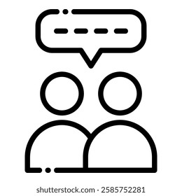 Conversation vector illustration icon for your business needs