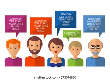 conversation vector logo design template. society or people icon.