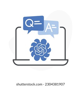 Conversational AI for E-Learning Icon.