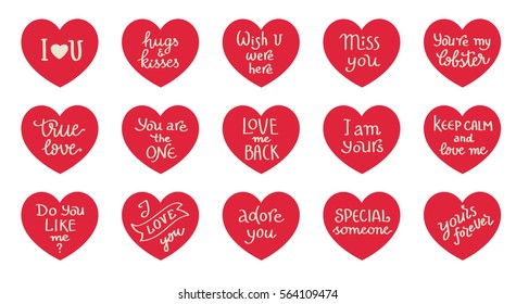 Conversational Message Heart Icon Collection 2