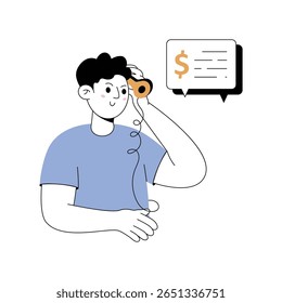 Conversational Sales Modern illustrations. Eps 10 file on transparent background