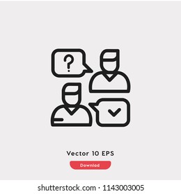 Conversation,bubblw chat icon.Chatting,dialog vector.People,social network symbol for web and mobile apps design