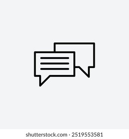 Conversationline vector icon. EPS 10