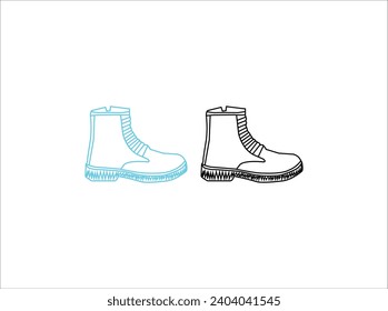 Converse shoe low vector image and illustration,Color sport sneaker
Footwear colored icons set,Hand drawn shoe outline illustration, black and white sneakers,sport shoes or different views.
