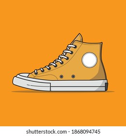 Converse shoe vector, can be used for logos, icons, etc.