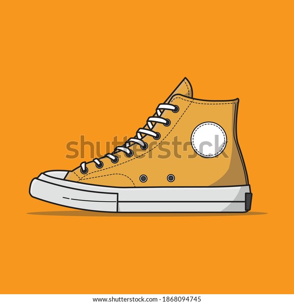 Converse\
shoe vector, can be used for logos, icons,\
etc.