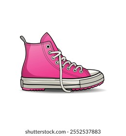 Rosa Sneaker Schuh, Vektorgrafik