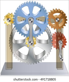Conversion of continuous rotary motion