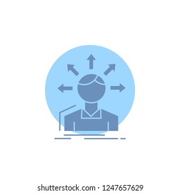 conversion difference, diversity, options, structure, user transition Glyph Icon.