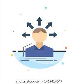 conversion difference, diversity, options, structure, user transition Flat Color Icon Vector