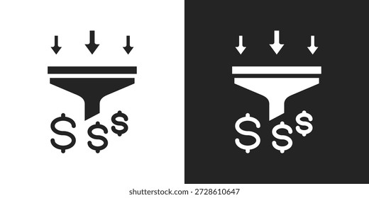 Konvertierung Trichter-Symbol in schwarz-weißem Glyphenstil