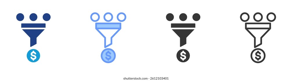 Conversion icon set multiple style collection