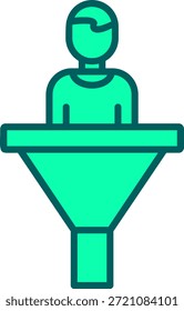 Signo de arte de símbolo de icono de conversión