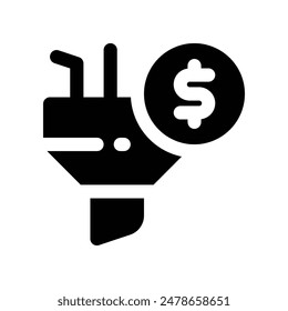 conversion icon. vector glyph icon for your website, mobile, presentation, and logo design.