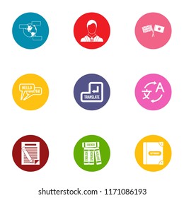 Conversion icons set. Flat set of 9 conversion vector icons for web isolated on white background
