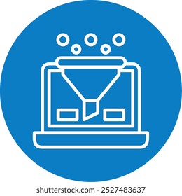Conversion Line Multi Circle Vector Icon Design