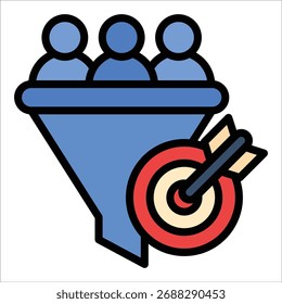 Elemento De Icono De Métricas De Conversión Para Diseño