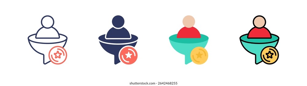 Conversion Multi Style Icon Set Vector