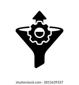 Conversion Optimization Funnel Growth Vector Icon