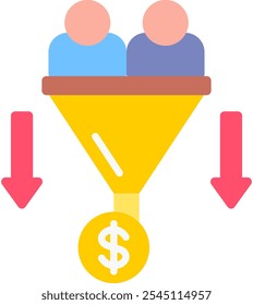 Conversion Rate Icon Element For Design