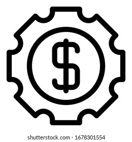 Conversion rate icon. Outline conversion rate vector icon for web design isolated on white background
