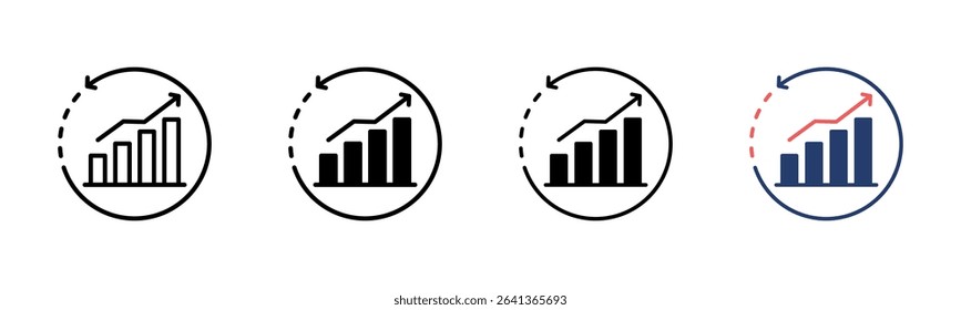 Conversion Rate icon sheet multiple style collection