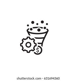 Conversion Rate Optimisation Icon. Business Concept. Isolated illustration